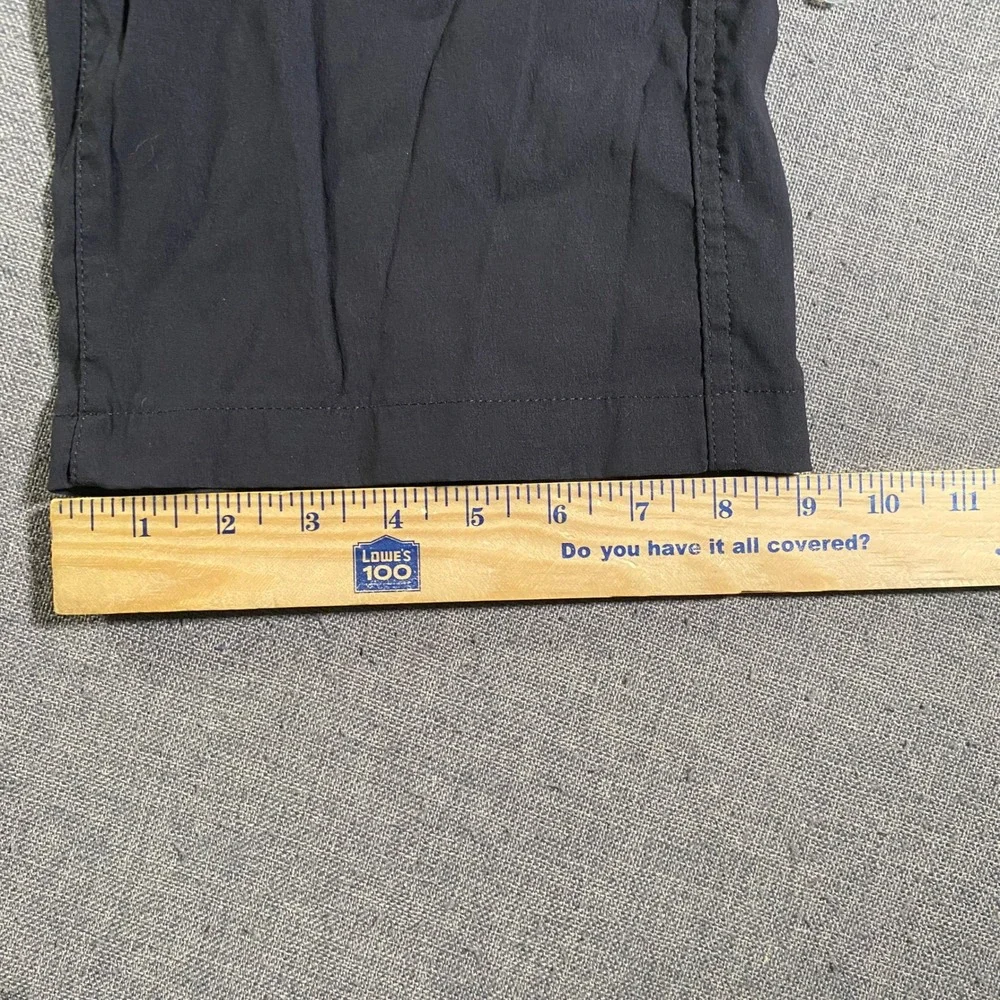 Eddie Bauer Mens 38x32 Black Hiking Ranier Pants Outdoor Nylon Spandex Blend